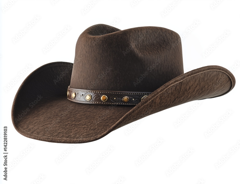 brown cowboy hat