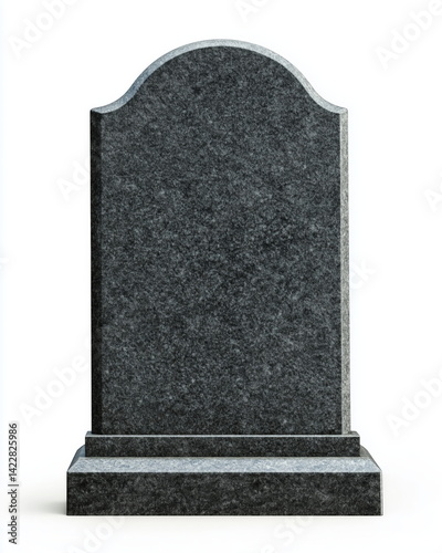 blank grave stone