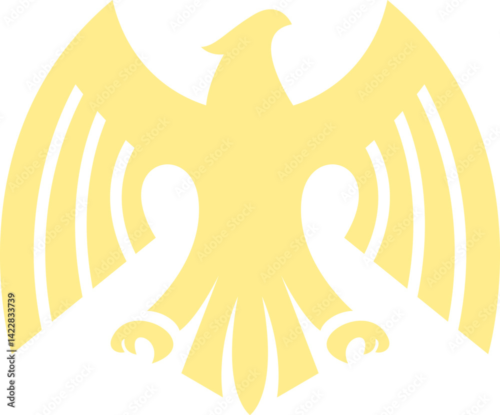 Fototapeta premium Silhouette Eagle Vector Design Element