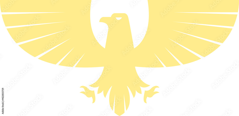 Obraz premium Silhouette Eagle Vector Design Element