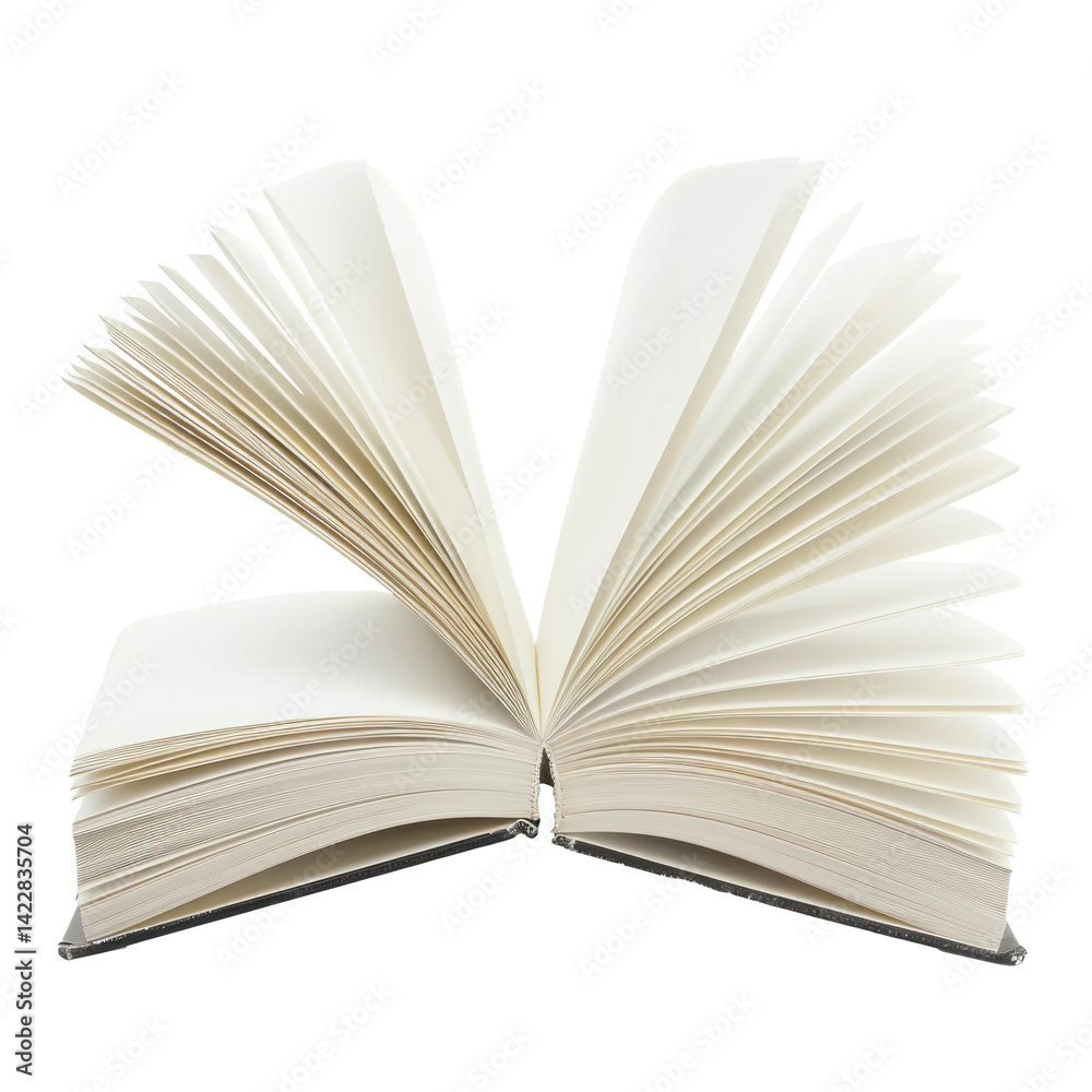 white book open isolate on transparency background white book open isolate on transparency background