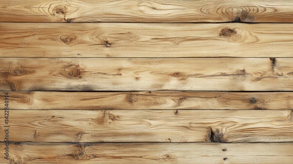 Naklejka premium Rustic Light Brown Wood Texture Wooden Background Planks