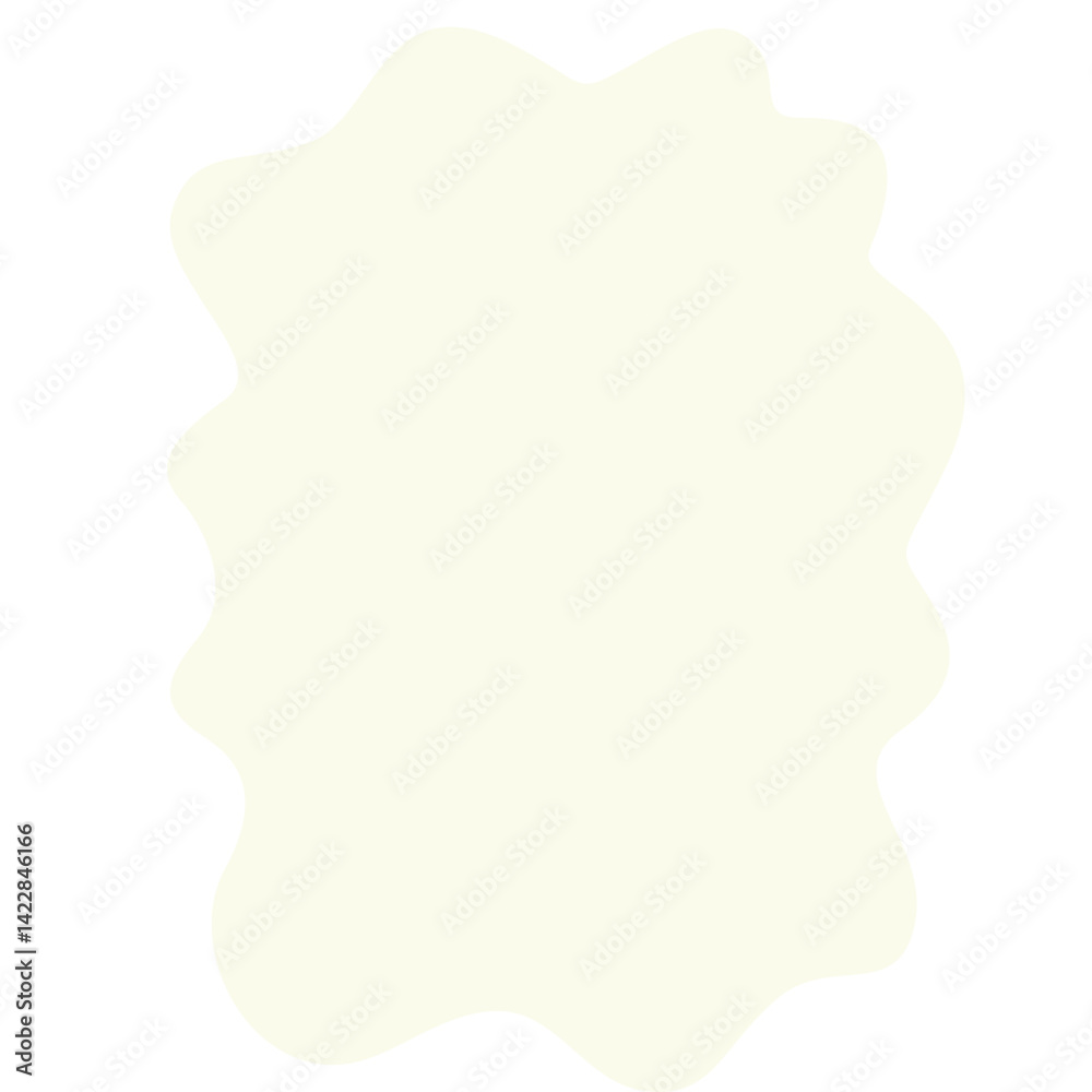 Organic beige abstract shape with jagged wavy edges on white background. Perfect for creative layouts, vintage-inspired designs, modern templates, or unique digital mockups. Organic beige abstract shape with jagged wavy edges on white background. Perfect for creative layouts, vintage-inspired designs, modern templates, or unique digital mockups.