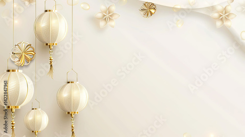 White Gradient Background for Festival Celebrations: Modern and Festive Design for a Celebratory Atmosphere, Perfect for Invitations, Banners, and Digital Media, Where Elegant Gradients Enhance the Jo