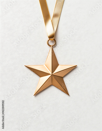 Wallpaper Mural Award ceremony celebrating excellence indoor setting gold star medal display soft focus recognition concept Torontodigital.ca