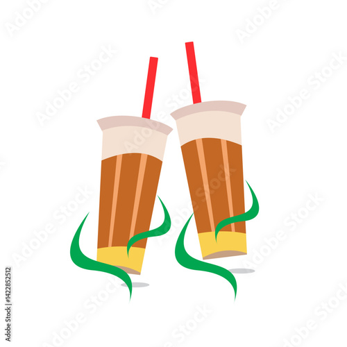 hot drink with ice