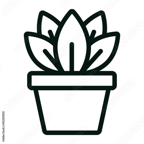 plant Line Icon