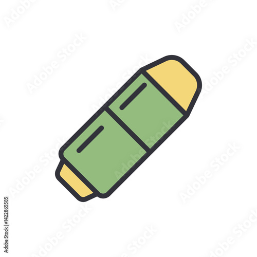 Bullet colored icons, minimalist vector illustration ,simple transparent graphic element .Isolated on white background