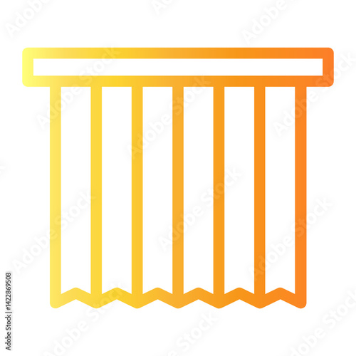 blind Line Gradient Icon