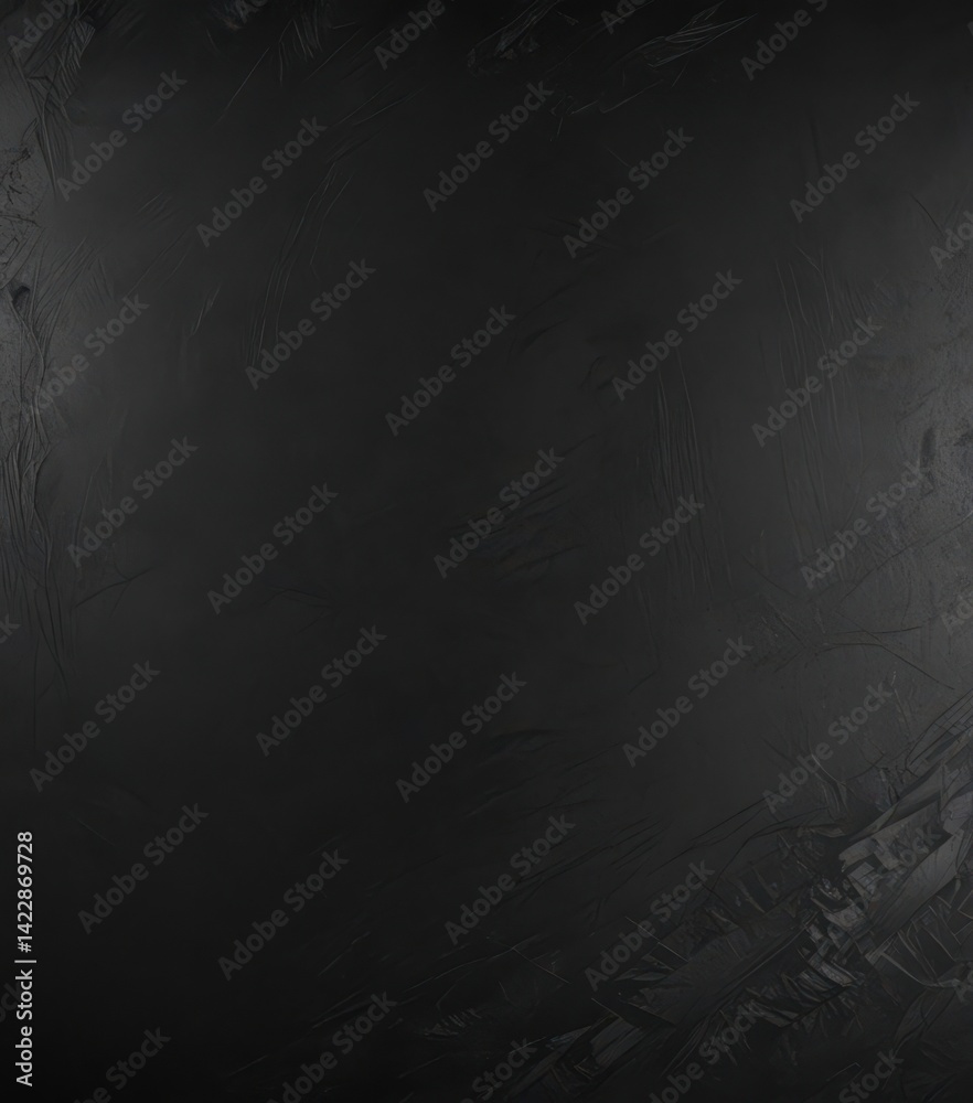 Fototapeta premium Aged black paper, distressed texture, grunge background, old, monochrome, matte