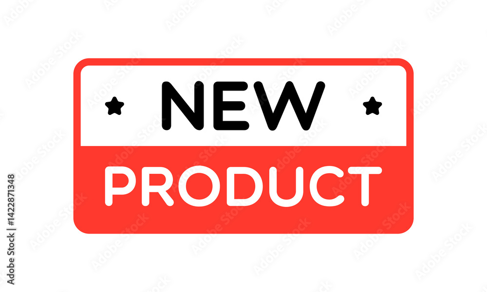 Vector New Product Label Vector New Product Label
