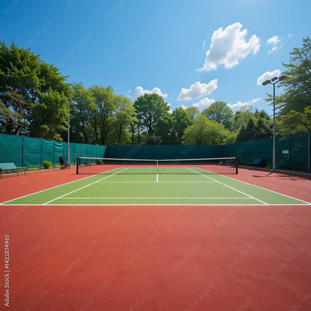 Fototapeta premium Tennis Court - A Great Photo For Your Tennis or Sports Related Promotions