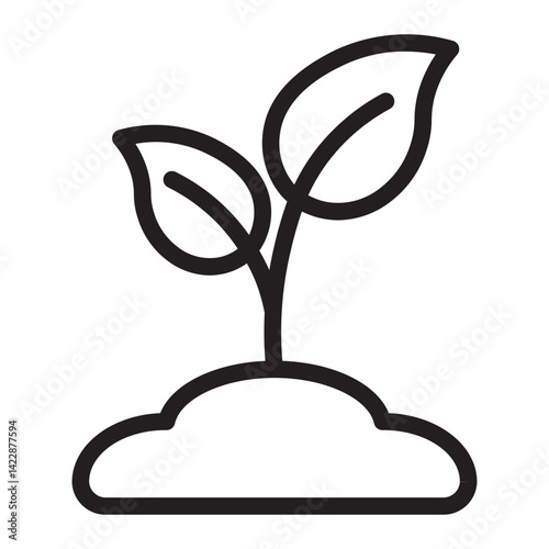 plant Line Icon