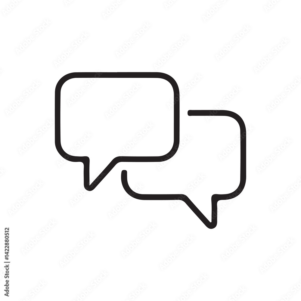 Comment icon vector symbol icon speech bubble icon discussion line icon in trendy flat design.talk message Bubble chat icon. vector illustration eps 10. Comment icon vector symbol icon speech bubble icon discussion line icon in trendy flat design.talk message Bubble chat icon. vector illustration eps 10.