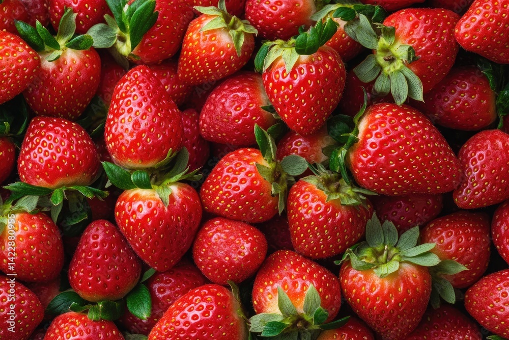 Freshly picked strawberries Freshly picked strawberries