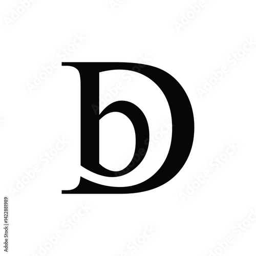 Logo design letter B and D.ai