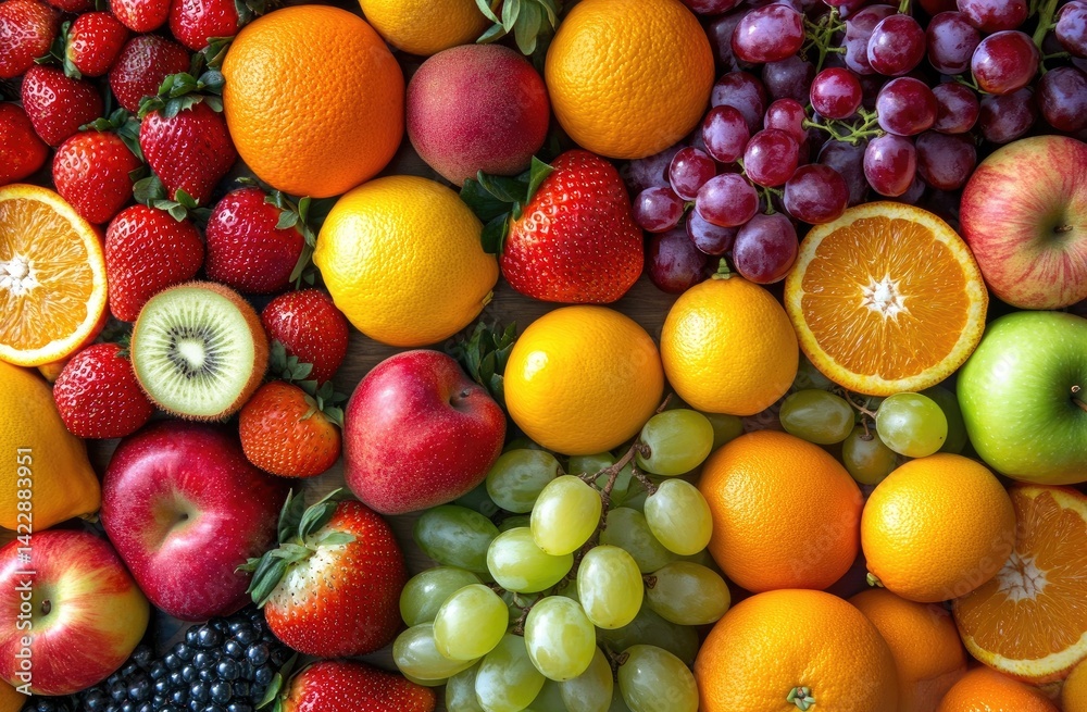 Colorful fruit display Colorful fruit display
