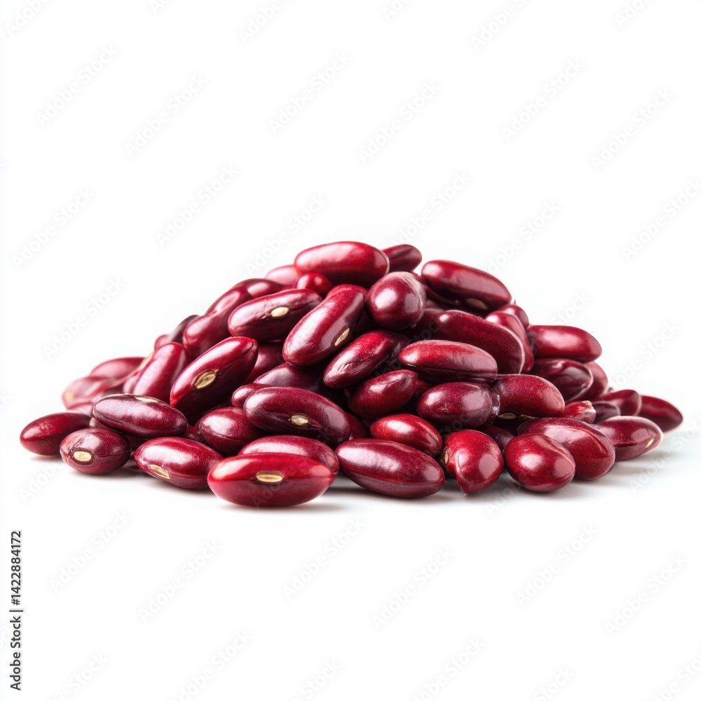 Close-up photo of a pile of kidney beans against a soft light background with white. Close-up photo of a pile of kidney beans against a soft light background with white.