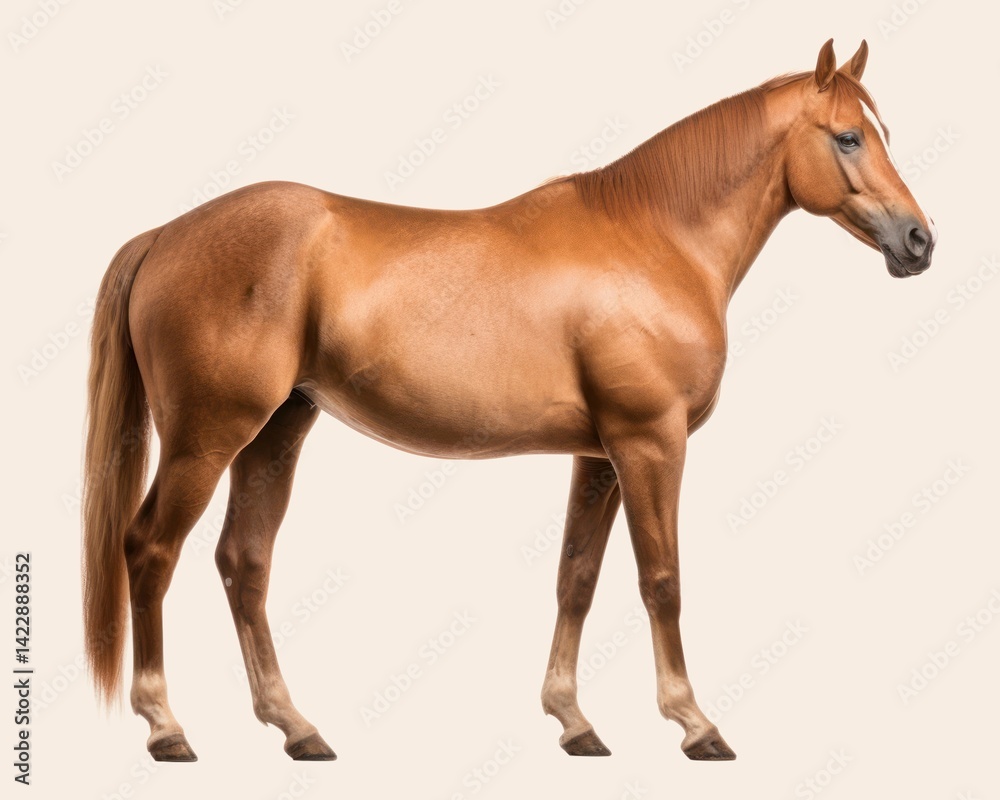 Obraz premium Horse standing animal mammal.