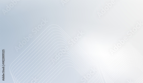 Elegant light blue gradient with subtle white linear curves, ideal for modern background, showcasing refined aesthetics and minimalist design for a soft and clean presentation