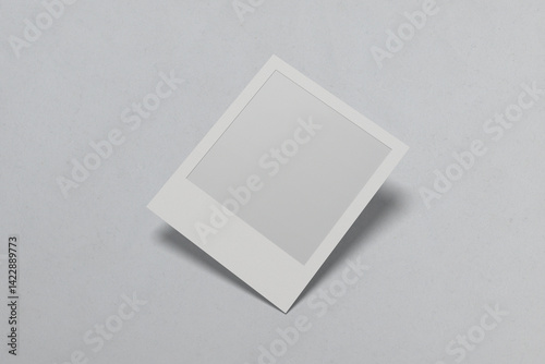 Collage of Realistic Polaroid Photos frames with shadow isolated, for graphic designers presentations, 3d rendering