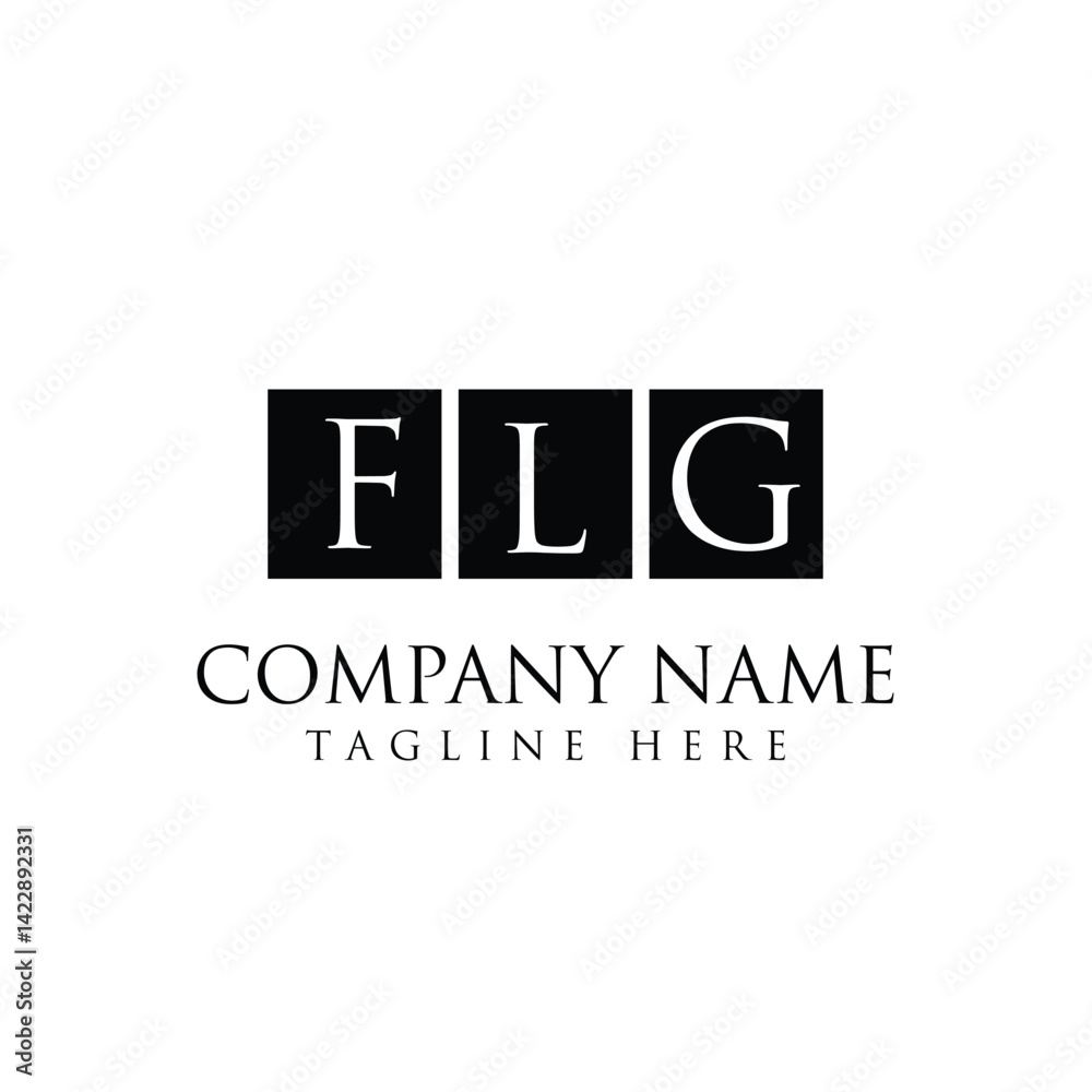 Fototapeta premium FLG logo design.eps