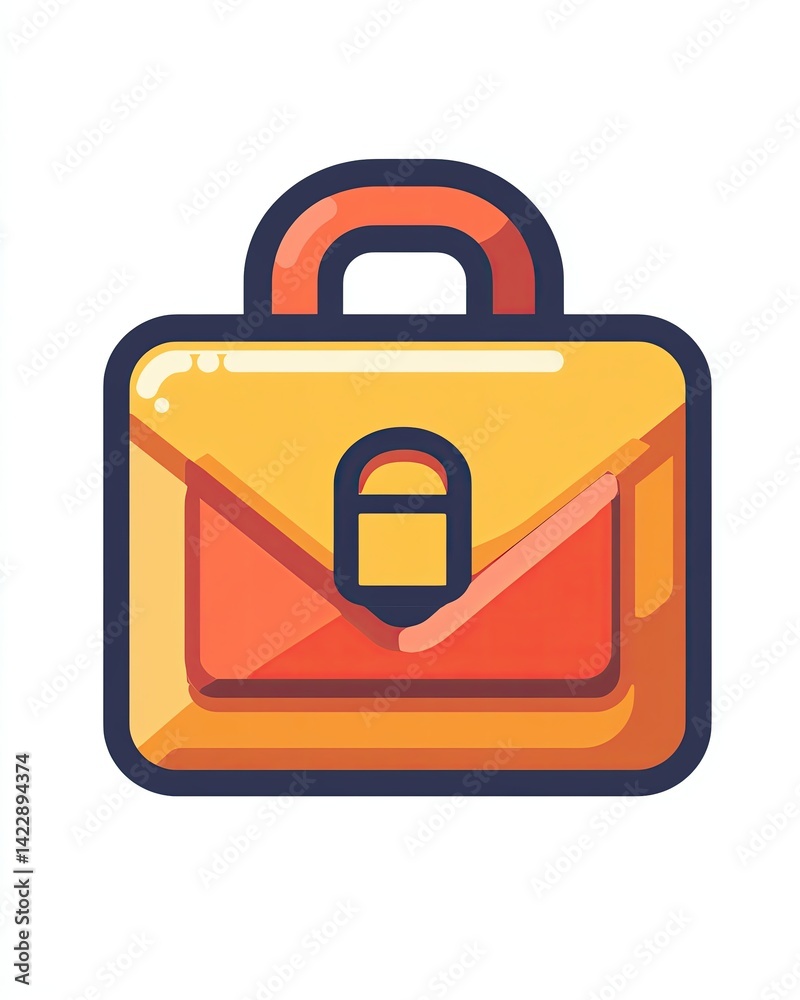Secure briefcase with a lock for professionals. Secure briefcase with a lock for professionals.