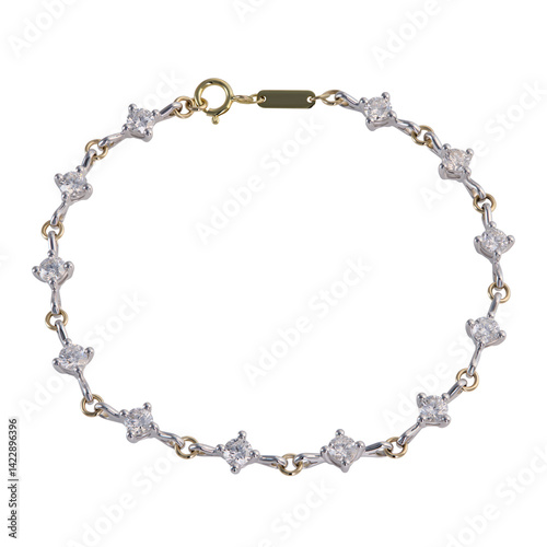 Wallpaper Mural silver chain isolated Torontodigital.ca