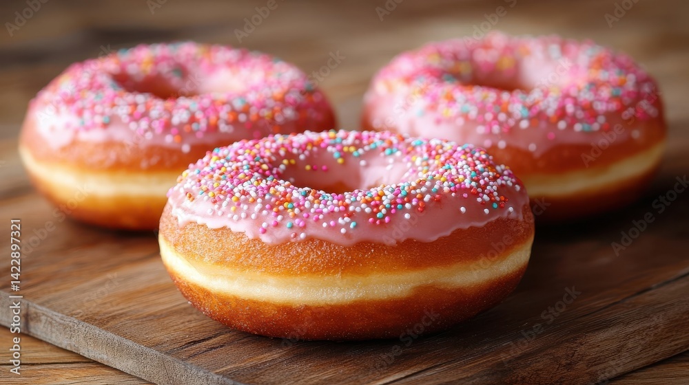 donut with a generous sprinkle topping - image stock donut with a generous sprinkle topping - image stock