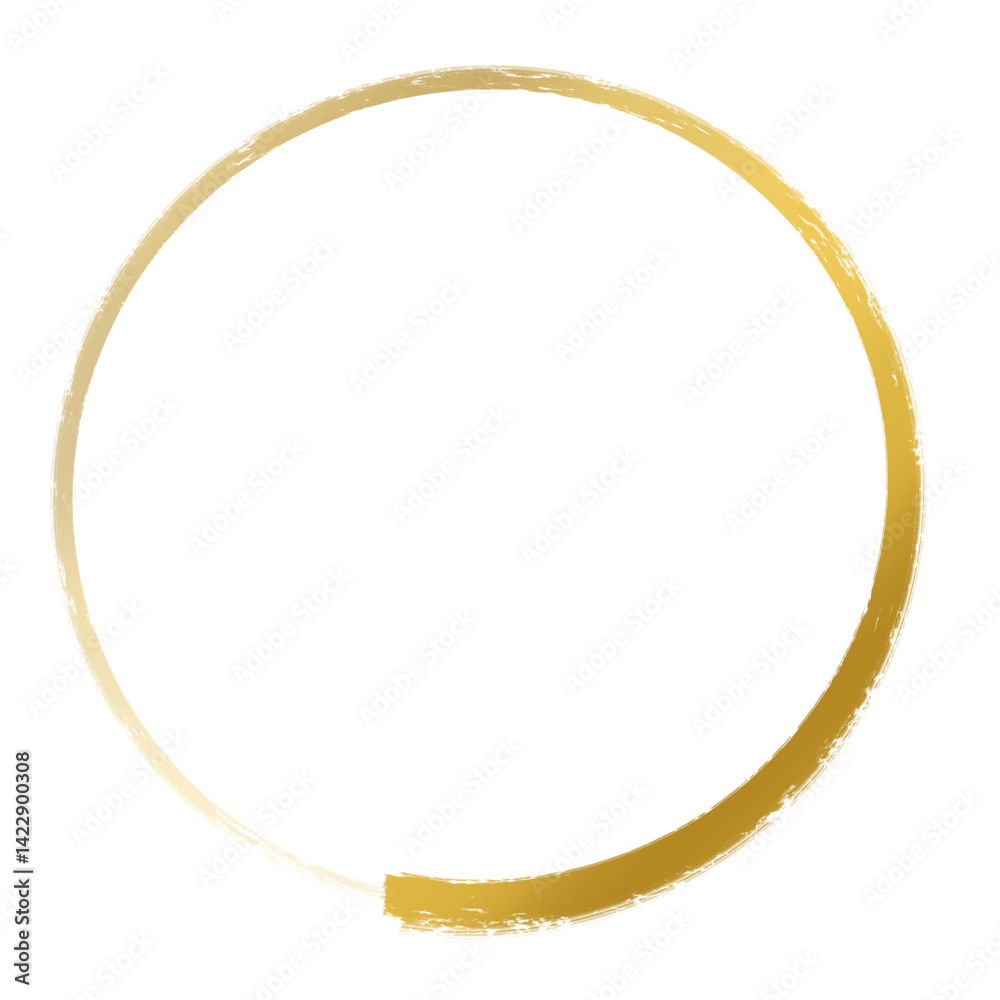 Elegant Gold circle frame. Elegant Gold circle frame.