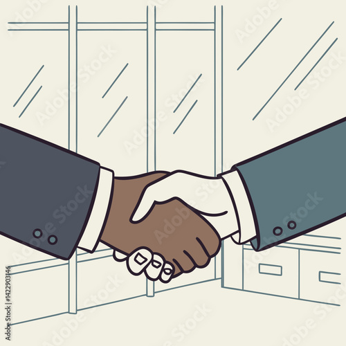 handshake between two businessmen