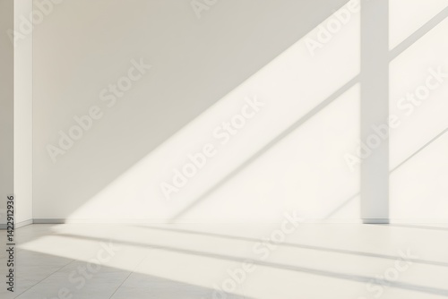 Wallpaper Mural Modern office interior with empty white wall for design template. 3D Rendering Torontodigital.ca