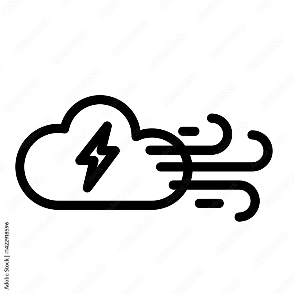 wind Line Icon wind Line Icon