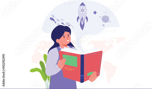 Student Learning Astrophysics on Book
