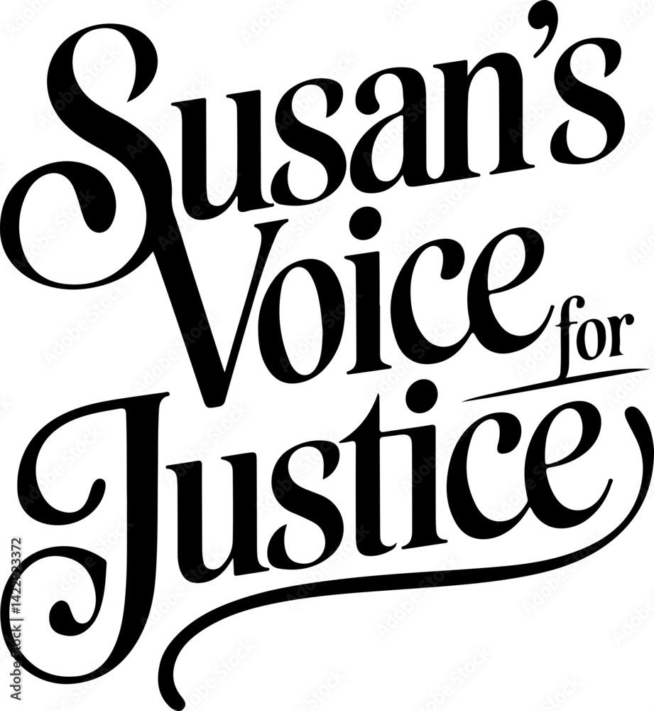 Obraz premium Susan's Voice for Justice Logo