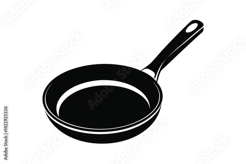 frying pan clip art vector illustration