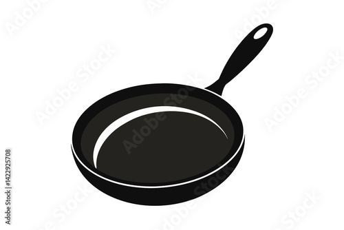 Cooking pan vector illustration isolated on white background 