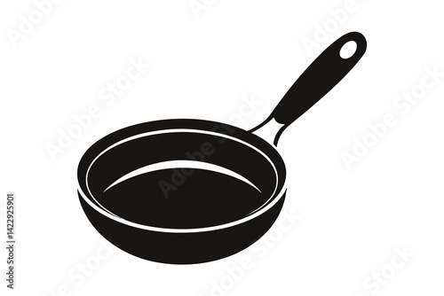 Cooking pan vector illustration isolated on white background 