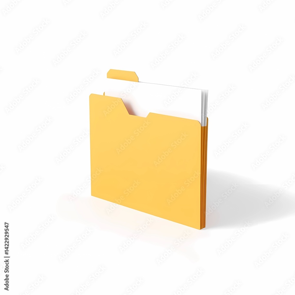 Yellow folder icon isolated Yellow folder icon isolated
