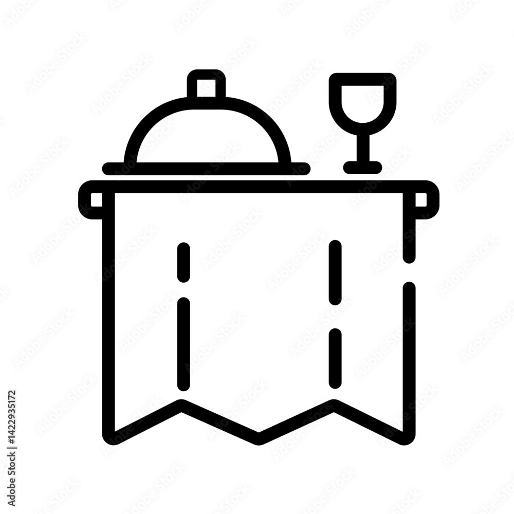 dinner set vector icon dinner set vector icon