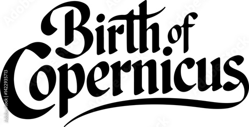 Copernicus Birth Announcement Design