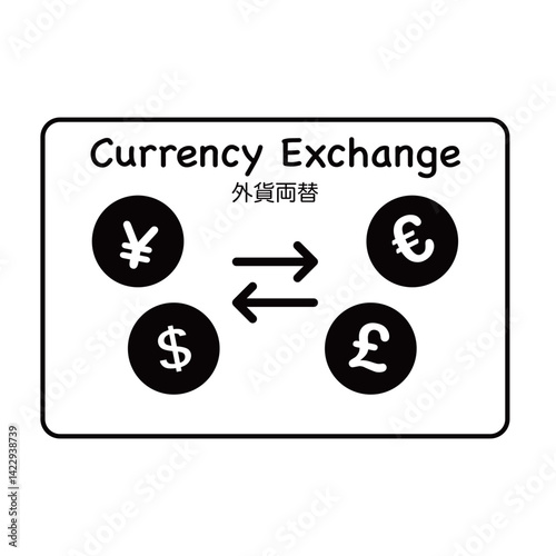 外貨両替イメージイラスト
