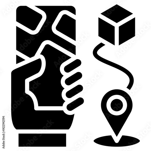 Route glyph icon