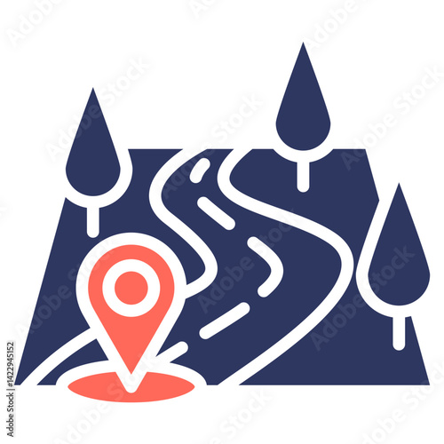 Path glyph color icon