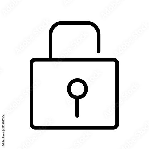 unlock vector icon
