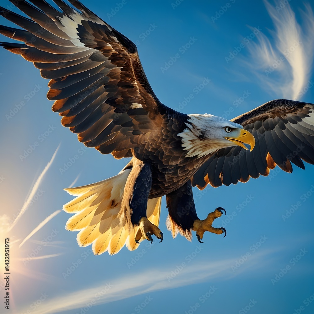 Obraz premium bald eagle in flight