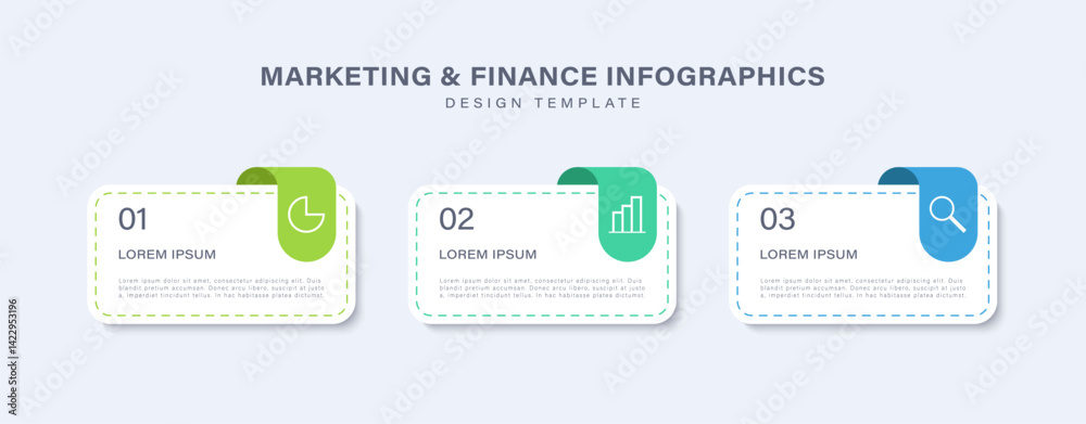 Infographic template. Three steps to success with icons and space for your data Infographic template. Three steps to success with icons and space for your data