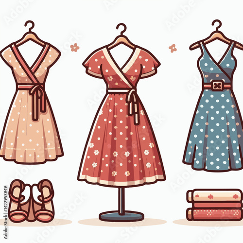 fashion, vector, apparel, design, dress, drawing, garment, style, pattern, wear, textile, clothes, illustration, female, fashionable, sketch, silhouette, template, fabric, woman, collection, trendy, w