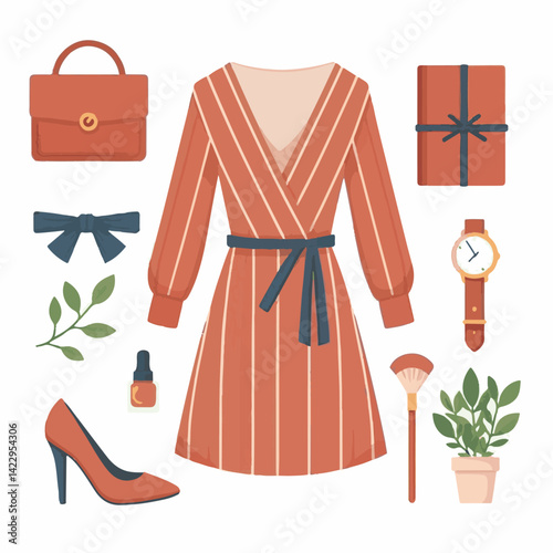 fashion, vector, apparel, design, dress, drawing, garment, style, pattern, wear, textile, clothes, illustration, female, fashionable, sketch, silhouette, template, fabric, woman, collection, trendy, w