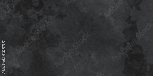 Abstract design with old wall texture cement dark black and paper texture background. Realistic design are empty space of Studio dark room concrete wall grunge texture .Grunge paper texture design .	